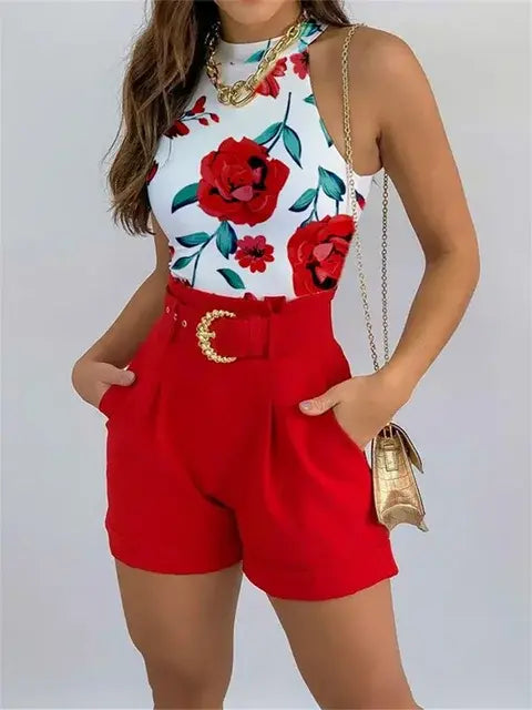 NIMEGO Floral Two-Piece Set